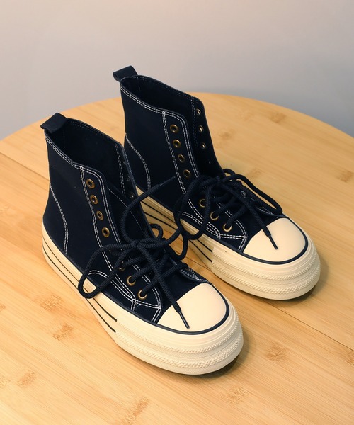 shoes365(シューズスリーシックスファイヴ)の「【shoes365】2WAYハイカットキャンバスシューズ(スニーカー・レディース・ベージュ/ブラック/ブラウン・22.5cm/23.5cm/24.5cm/23.0cm/24.0cm/25.0cm)」の11枚目の写真