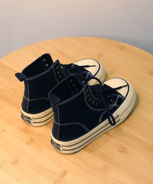 shoes365(シューズスリーシックスファイヴ)の「【shoes365】2WAYハイカットキャンバスシューズ(スニーカー・レディース・ベージュ/ブラック/ブラウン・22.5cm/23.5cm/24.5cm/23.0cm/24.0cm/25.0cm)」の14枚目の写真