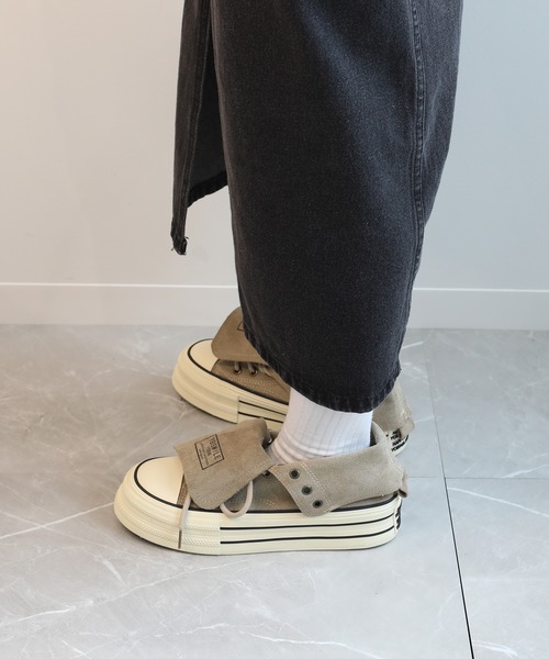 shoes365(シューズスリーシックスファイヴ)の「【shoes365】2WAYハイカットキャンバスシューズ(スニーカー・レディース・ベージュ/ブラック/ブラウン・22.5cm/23.5cm/24.5cm/23.0cm/24.0cm/25.0cm)」の15枚目の写真