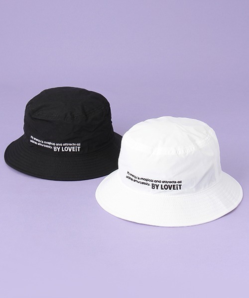 by LOVEiT（バイラビット）の「バケットハット（ハット・キッズ・ブラック/オフホワイト・M/L）」の3枚目の写真
