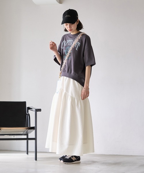 ROPE' PICNIC（ロペピクニック）の「ふくれジャガードスカート（スカート・レディース・ブラック/カーキ/ホワイト系その他・38）」の16枚目の写真