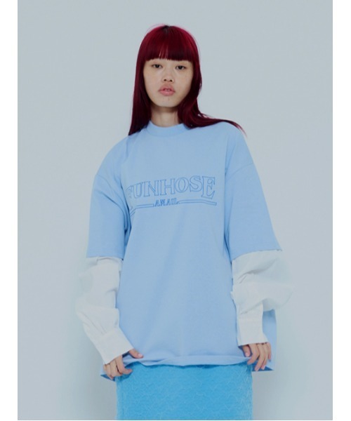 AMAIL（アマイル）の「Sandwich genderless cloth（Tシャツ/カットソー・レディース・ブラック/ブルー/イエロー・FREE）」の12枚目の写真