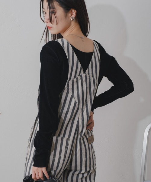 Wrangler(ラングラー)の「【2024SS/S.Mサイズ】Wrangler FLARE OVERALL(サロペット/オーバーオール・レディース・ブルー/ブラック・S/M)」の18枚目の写真