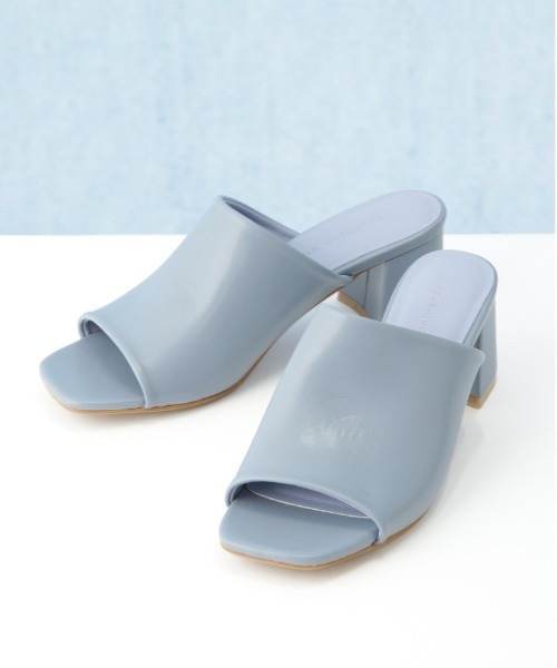 NANO universe（ナノユニバース）の「チャンキーヒールサンダル（サンダル・レディース・ブルー/ブラック/ベージュ・36/37/38）」の5枚目の写真