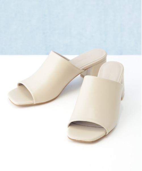 NANO universe（ナノユニバース）の「チャンキーヒールサンダル（サンダル・レディース・ブルー/ブラック/ベージュ・36/37/38）」の4枚目の写真