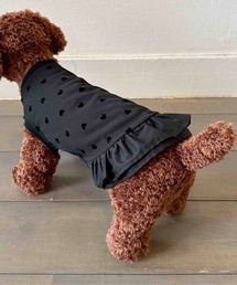 PICCIN PERLA（ピッチンペルラ）の「ハート柄フロッキードッグウェア（ペットウェア）」