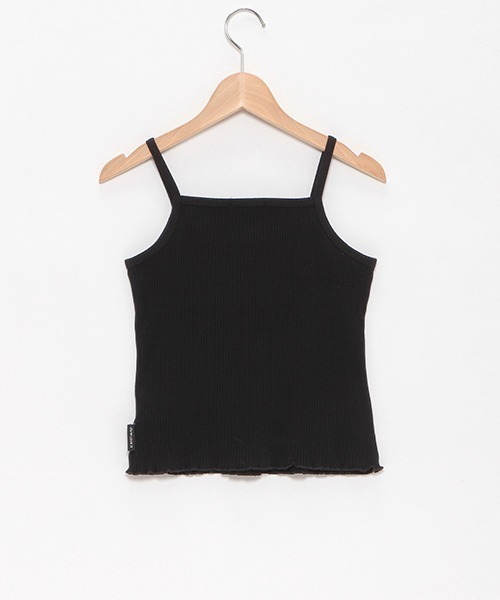 by LOVEiT（バイラビット）の「裾フリルキャミソール（キャミソール・キッズ・ブラック/オフホワイト・120cm/130cm/140cm/150cm/160cm）」の4枚目の写真