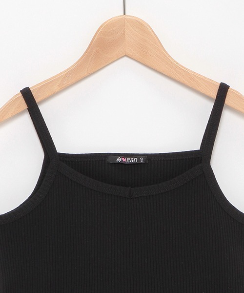 by LOVEiT（バイラビット）の「裾フリルキャミソール（キャミソール・キッズ・ブラック/オフホワイト・120cm/130cm/140cm/150cm/160cm）」の5枚目の写真
