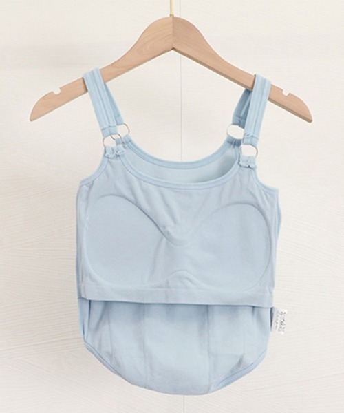 Miniministore(ミニミニストア)の「カップ付き タンクトップ ショート丈韓国(タンクトップ・レディース・ホワイト/ダークグレー/ブラック/ライトブルー・FREE)」の11枚目の写真