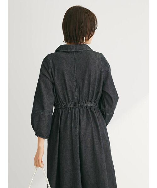 ELENCARE DUE（エレンカーレデュエ）の「・ELENCARE　DUE　デニムハーフZIPワンピース（ワンピース・レディース・ブラック/インディゴブルー・FREE）」の10枚目の写真