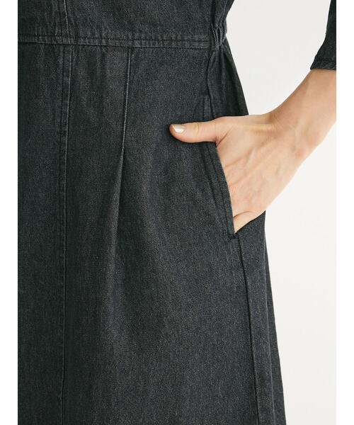 ELENCARE DUE（エレンカーレデュエ）の「・ELENCARE　DUE　デニムハーフZIPワンピース（ワンピース・レディース・ブラック/インディゴブルー・FREE）」の13枚目の写真