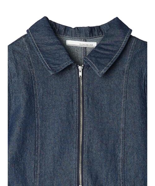 ELENCARE DUE（エレンカーレデュエ）の「・ELENCARE　DUE　デニムハーフZIPワンピース（ワンピース・レディース・ブラック/インディゴブルー・FREE）」の20枚目の写真
