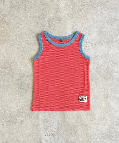 Life Support Products（ライフサポートプロダクツ）の「【吸水速乾】サーマルメッシュムジタンクトップ（80～130cm）（タンクトップ・キッズ・オレンジ/オフホワイト/グレー/チャコール・80/110/100/95/90/130/120）」の4枚目の写真