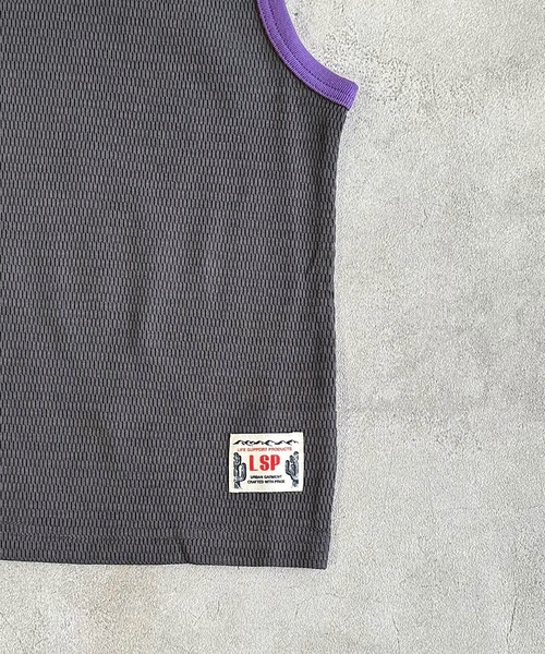 Life Support Products（ライフサポートプロダクツ）の「【吸水速乾】サーマルメッシュムジタンクトップ（80～130cm）（タンクトップ・キッズ・オレンジ/オフホワイト/グレー/チャコール・80/110/100/95/90/130/120）」の6枚目の写真