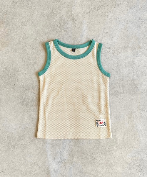 Life Support Products（ライフサポートプロダクツ）の「【吸水速乾】サーマルメッシュムジタンクトップ（80～130cm）（タンクトップ・キッズ・オレンジ/オフホワイト/グレー/チャコール・80/110/100/95/90/130/120）」の15枚目の写真