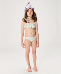 (取寄) ロキシー キッズ ガールズ フローラル チェック ビキニ セット (ビッグ キッド) Roxy Kids girls Floral Check Bikini Set (Big Kid) Purple ROXY｜ロキシー（キッズ）の水着（ガールズ）通販 - ZOZOTOWN