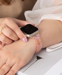 emonique(エモニーク)のアクリル製 Apple Watch Band スマートウォッチバンド【38/40/41/42/44/45/49mm対応】(デジタル腕時計)