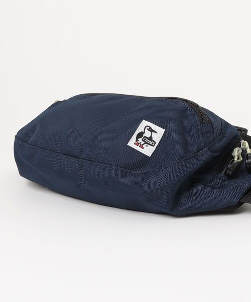 CHUMS(チャムス)の「CHUMS/チャムス ウエストポーチ RECYCLE SMALL OVAL WAIST PACK リサイクルスモールオーバルウエストパック CH60-3688(ボディバッグ/ウエストポーチ・メンズ・ネイビー/ホワイト系その他/ブラック・FREE)」の5枚目の写真