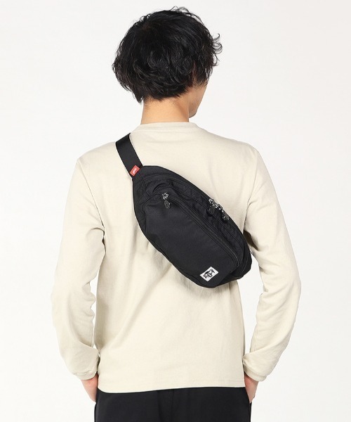 CHUMS(チャムス)の「CHUMS/チャムス ウエストポーチ RECYCLE SMALL OVAL WAIST PACK リサイクルスモールオーバルウエストパック CH60-3688(ボディバッグ/ウエストポーチ・メンズ・ネイビー/ホワイト系その他/ブラック・FREE)」の9枚目の写真