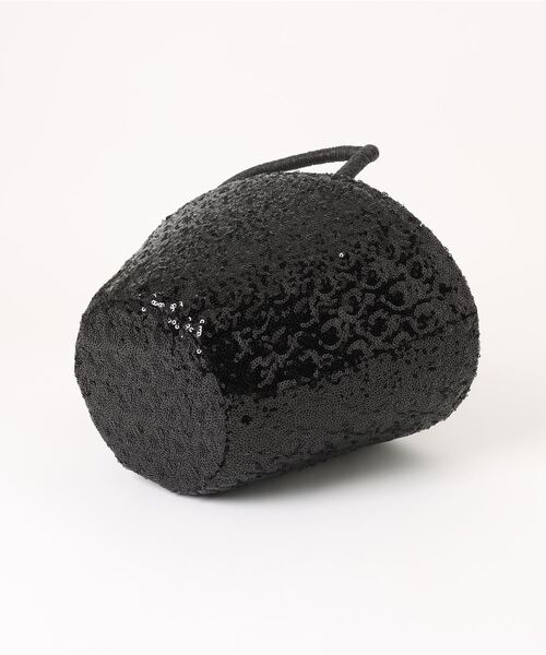 notch.（ノッチ）の「COOCO クーコ スパンコールかごバッグ（かごバッグ・レディース・ブラック/ゴールド・ONESIZE）」の4枚目の写真