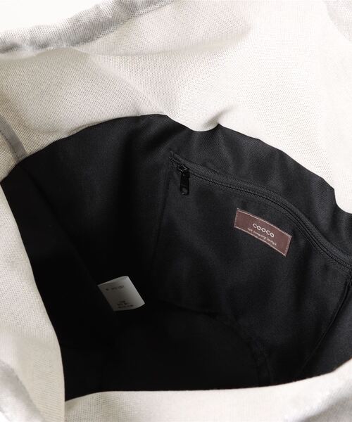 notch.（ノッチ）の「COOCO クーコ スパンコールかごバッグ（かごバッグ・レディース・ブラック/ゴールド・ONESIZE）」の5枚目の写真