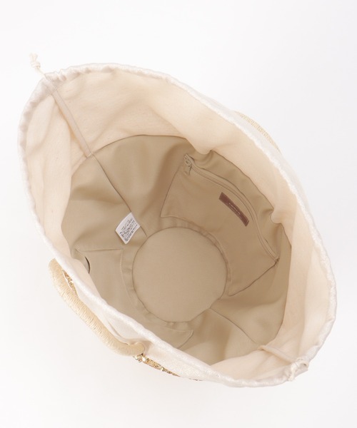 notch.（ノッチ）の「COOCO クーコ スパンコールかごバッグ（かごバッグ・レディース・ブラック/ゴールド・ONESIZE）」の17枚目の写真