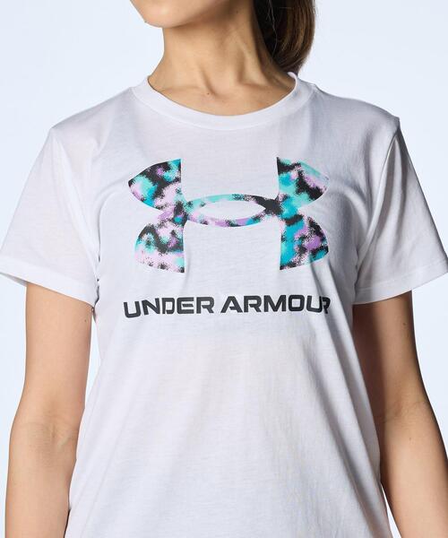 UNDER ARMOUR(アンダーアーマー)の「UAスポーツスタイル ロゴ ショートスリーブTシャツ(トレーニング/レディース)(Tシャツ/カットソー・レディース・ホワイト・M/L/XL/S)」の4枚目の写真