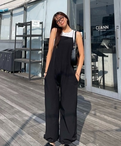 【セール】キレイめバッククロス キャミサロペット 水陸両用 WA240100 【WEB限定】（サロペット/オーバーオール）｜ムラサキスポーツ（ムラサキスポーツ）