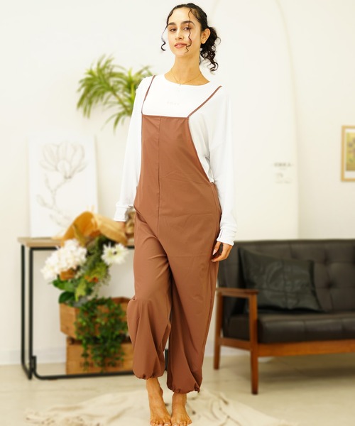 セール】キレイめバッククロス/キャミサロペット/水陸両用/着るUVケア