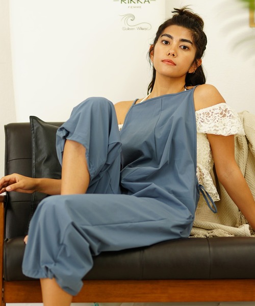 セール】キレイめバッククロス/キャミサロペット/水陸両用/着るUVケア