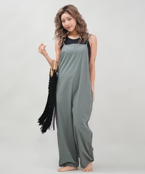 ★美品★PLAGE★サロペット24SS セール】キレイめバッククロス/キャミサロペット/水陸両用/着る