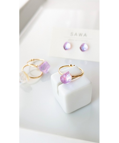 tone(トーン)の「【sawa】1粒リング(MA)(リング・レディース・ブルー/ターコイズブルー/ラベンダー/スカイブルー・FREE)」の11枚目の写真