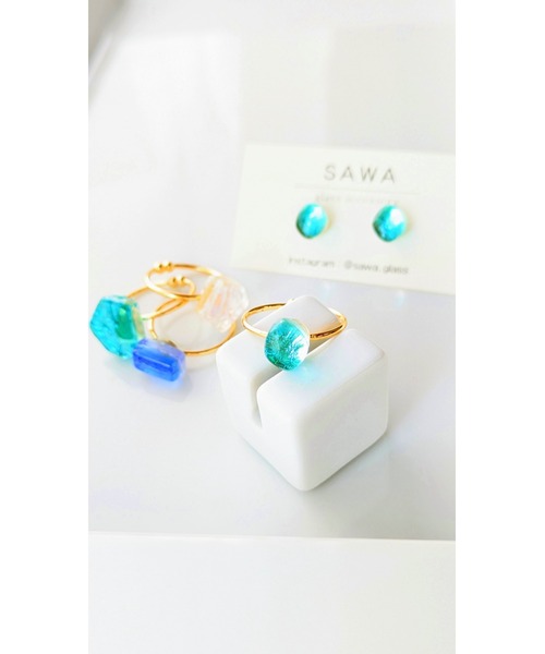 tone(トーン)の「【sawa】1粒リング(MA)(リング・レディース・ブルー/ターコイズブルー/ラベンダー/スカイブルー・FREE)」の17枚目の写真
