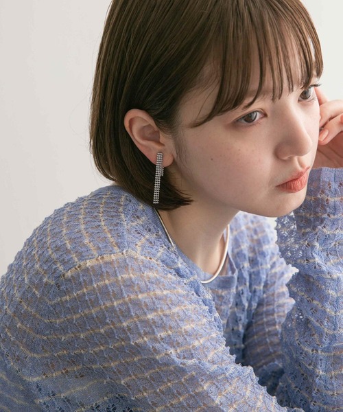 KBF（ケイビーエフ）の「ボールチェーンイヤリング（イヤリング・レディース・シルバー/ゴールド・ONE）」の7枚目の写真