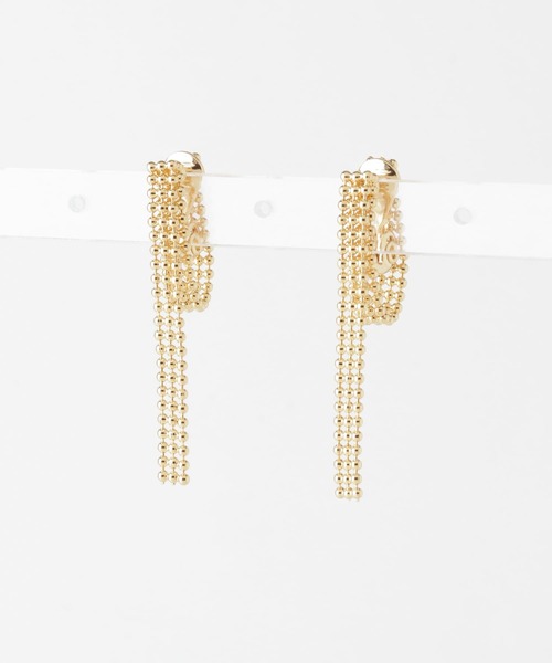 KBF（ケイビーエフ）の「ボールチェーンイヤリング（イヤリング・レディース・シルバー/ゴールド・ONE）」の10枚目の写真