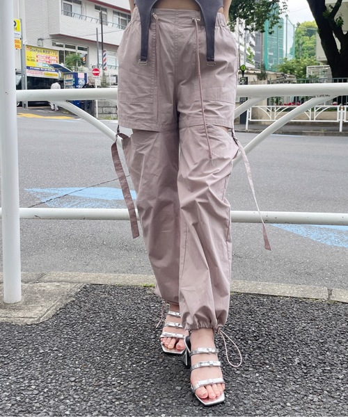 one way（ワンウェイ）の「セパレートカーゴパンツ（カーゴパンツ・レディース・ホワイト/スモークピンク/ブラック/カーキ/ブルー・FREE）」の18枚目の写真