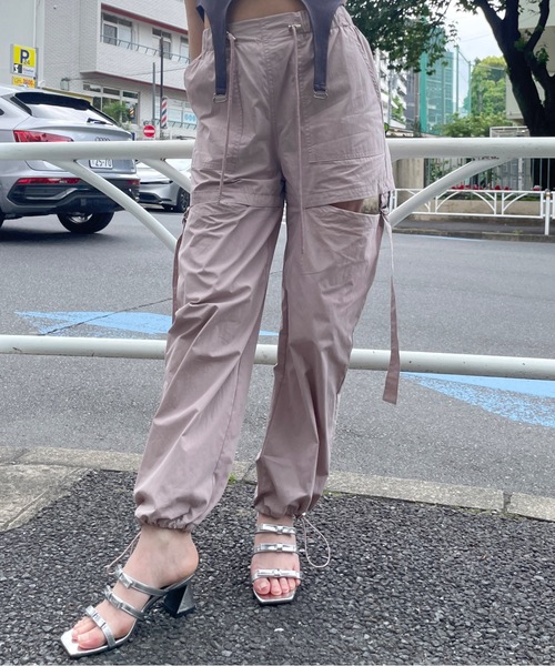 one way（ワンウェイ）の「セパレートカーゴパンツ（カーゴパンツ・レディース・ホワイト/スモークピンク/ブラック/カーキ/ブルー・FREE）」の19枚目の写真