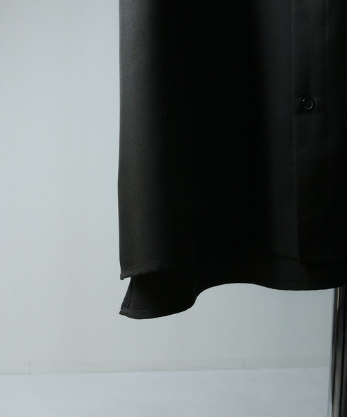 NILWAY（ニルウェイ）の「刺繍デザイン オーバーサイズ ドレープレギュラー半袖シャツ/刺繍 オーバーサイズレギュラーカラーシャツ（シャツ/ブラウス・メンズ・ホワイト/ライトグレー/ネイビー/ブラック/チャコールグレー・MEDIUM/LARGE）」の11枚目の写真