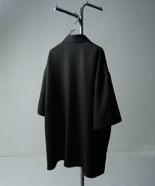 NILWAY（ニルウェイ）の「刺繍デザイン オーバーサイズ ドレープレギュラー半袖シャツ/刺繍 オーバーサイズレギュラーカラーシャツ（シャツ/ブラウス・メンズ・ホワイト/ライトグレー/ネイビー/ブラック/チャコールグレー・MEDIUM/LARGE）」の12枚目の写真