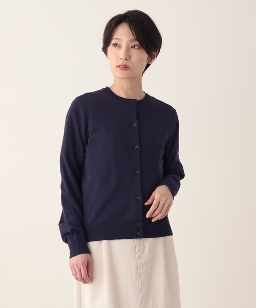 Afternoon Tea（アフタヌーンティー）の「UVニットカーディガン（カーディガン/ボレロ・レディース・オフホワイト/ライトブルー/グリーン/ネイビー/パープル・MEDIUM/LARGE）」の4枚目の写真