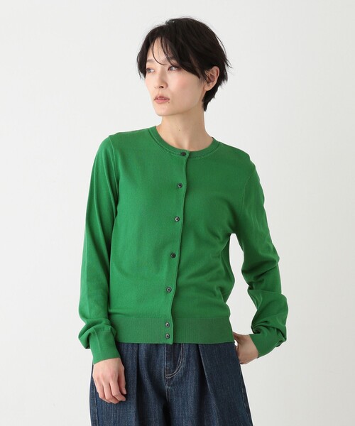 Afternoon Tea（アフタヌーンティー）の「UVニットカーディガン（カーディガン/ボレロ・レディース・オフホワイト/ライトブルー/グリーン/ネイビー/パープル・MEDIUM/LARGE）」の3枚目の写真