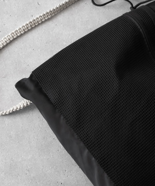 RUUBON（ルーボン）の「【RUUBON】3way carabiner knapsack / スリーウェイカラビナナップサック（バックパック/リュック・メンズ・ブラック・FREE）」の13枚目の写真