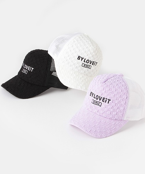 by LOVEiT(バイラビット)の「ふくれジャガードメッシュキャップ(キャップ・キッズ・オフホワイト/ブラック/ラベンダー・M/L)」の6枚目の写真