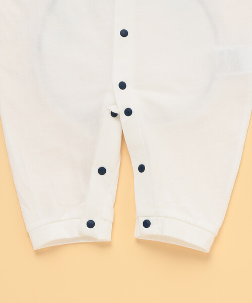 COMME CA ISM（コムサイズム）の「ロゴ おしりパッチ 半袖ツーウェイオール（その他ベビー用品・キッズ・ホワイト/アイボリー/インディゴブルー・60-80cm）」の12枚目の写真