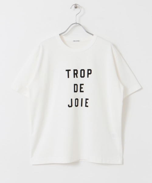 FORK&SPOON（フォークアンドスプーン）の「FORK&SPOON　フロッキーロゴプリントTシャツ（Tシャツ/カットソー・レディース・オフホワイト/チャコールグレー・1）」の16枚目の写真