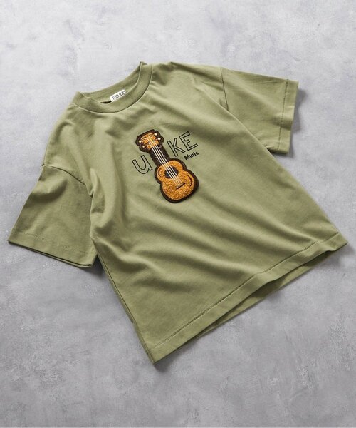 F.O.KIDS（エフオーキッズ）の「3柄サガラTee（Tシャツ/カットソー・キッズ・ブラウン/カーキ/グレー・100/95/90/80/140/130/120/110）」の3枚目の写真