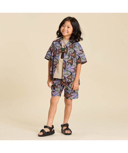 F.O.KIDS（エフオーキッズ）の「3柄サガラTee（Tシャツ/カットソー・キッズ・ブラウン/カーキ/グレー・100/95/90/80/140/130/120/110）」の4枚目の写真