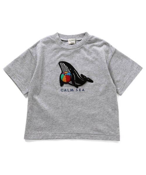 F.O.KIDS（エフオーキッズ）の「3柄サガラTee（Tシャツ/カットソー・キッズ・ブラウン/カーキ/グレー・100/95/90/80/140/130/120/110）」の6枚目の写真