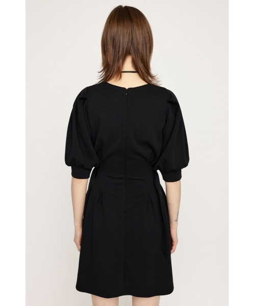 SLY（スライ）の「WAIST TUCK BELT OP ウエスト タック ベルト ワンピース 春服 夏服 半袖（ワンピース・レディース・ブラック/カーキ・1/2）」の9枚目の写真