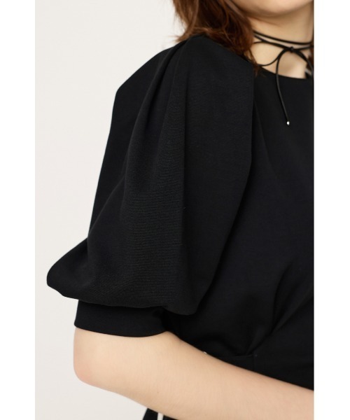 SLY（スライ）の「WAIST TUCK BELT OP ウエスト タック ベルト ワンピース 春服 夏服 半袖（ワンピース・レディース・ブラック/カーキ・1/2）」の12枚目の写真